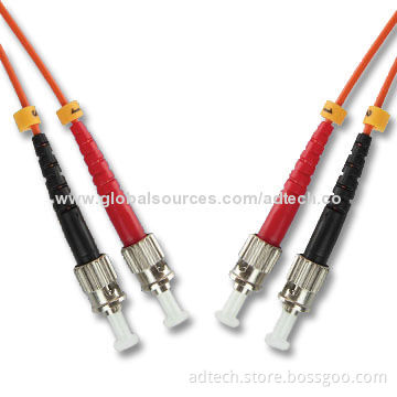 Fiber Patch Cords, ST-ST Multimode, Duplex, 50/125um, 3.0mm, 1m